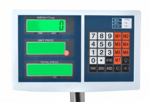 ISO 1732 Mostíková digitálna váha do 100kg/50g