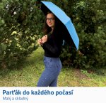 GFT Skladací dáždnik - modrý