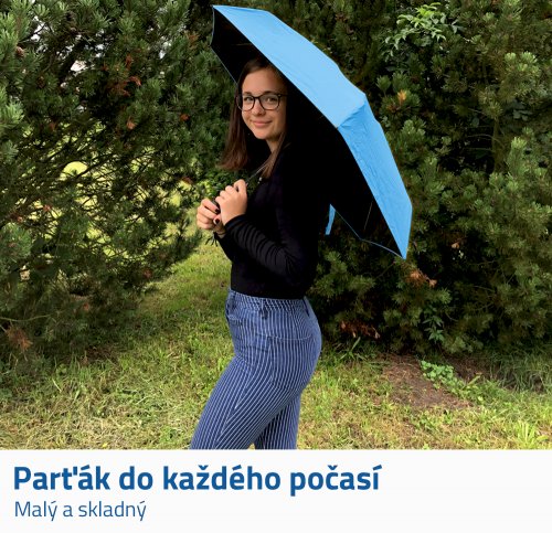 GFT Skladací dáždnik - modrý