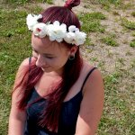 GFT Kytičková čelenka - bílá