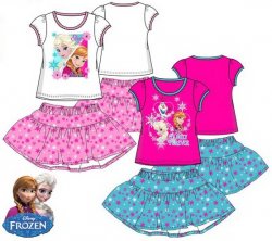 Javoli Dievčenské Set tričko + sukňa Disney Frozen vel. 128 modrá