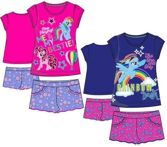 Javoli Dívčí Set tričko + kraťasy My Little Pony vel. 98 modrý