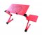 APT SL7B Flexibilné stolík pod Notebook ružový