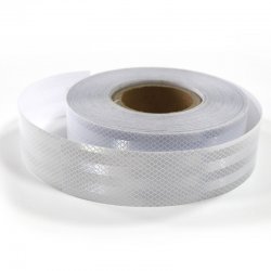 KIK Samolepící páska reflexní 45.7 m x 5 cm bílá
