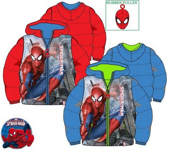 Javoli Zimná bunda s kapucňou Marvel Spiderman vel. 128 modrá