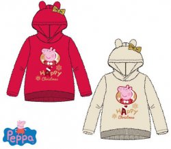 Javoli Dívčí mikina Prasátko Peppa sametová vel. 98 červená