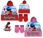 Javoli Sada Čiapka + rukavice Miraculous Ladybug veľ. 52 červená