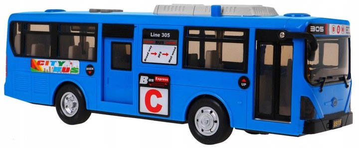 KIK KX7770 Hrací školní autobus modrý