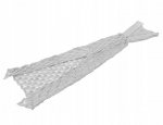 ISO Deka morská panna 190 x 45 cm - šedá