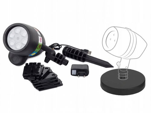 Verk 15510 Laserový projektor s vyměnitelnými barevnými obrázky