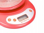 Verk 17025 Digitální kuchyňská váha 5 Kg + miska červená