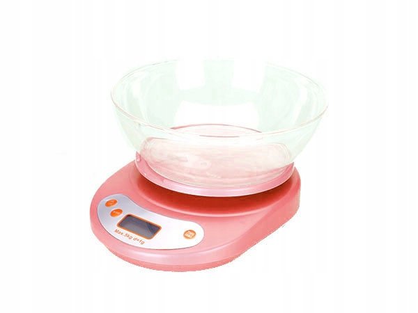 Verk 17025 Digitální kuchyňská váha 5 Kg + miska červená