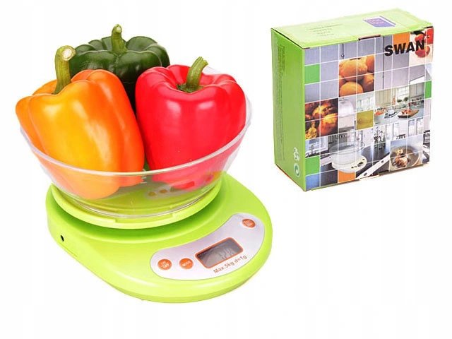 Verk 17025 Digitální kuchyňská váha 5 Kg + miska zelená