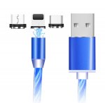 APT KK21S Magnetický USB nabíjací kábel 3v1 LED