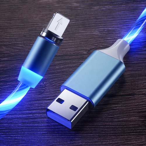 APT KK21S Magnetický USB nabíjací kábel 3v1 LED