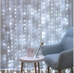 ISO 11333 Vianočný záves 300 LED, 3.9W studený biely