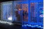 ISO 11333 Vianočný záves 300 LED, 3.9W studený biely