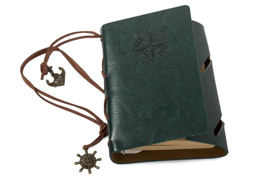 Verk Cestovní deník s kompasem Vintage zelený