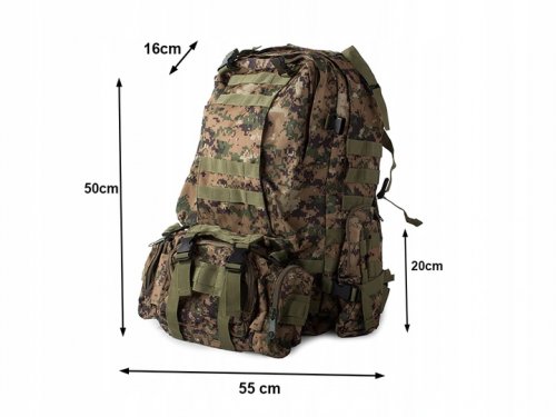 Verk 14279_P Vojenský batoh 45 l maskáč 