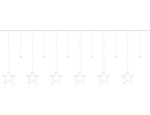ISO 11316 Světelný závěs hvězdy 138 LED multicolor