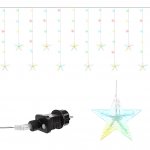ISO 11319 Světelný závěs hvězdy 108 LED multicolor