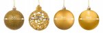 ISO Sada vánočních ozdob 100 ks zlatá