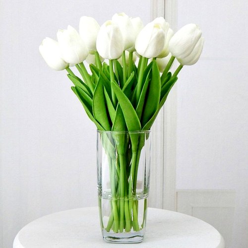 GFT Umelé tulipány 10 ks - biele