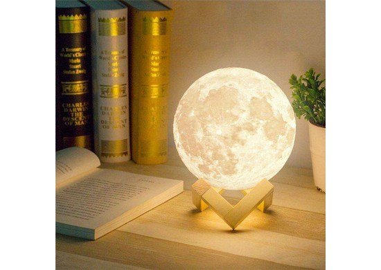 Verk 15704 Lampička 3D Mesiac 14 cm, 12 farieb