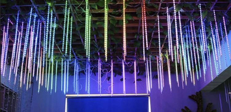 ISO 11342 Vánoční osvětlení Rampouchy 36 LED, 50 cm, IP44, 230V multicolor