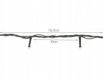 ISO 11363 Vianočné osvetlenie 100 LED, 3W studená biela 10 m