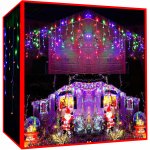 ISO 11438 Vianočný svetelný záves 300 LED, 2.4W multicolor 22.65 m
