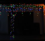 ISO 11438 Vianočný svetelný záves 300 LED, 2.4W multicolor 22.65 m