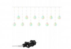 ISO 11345 Světelný závěs koule 108 LED, 3.6W multicolor