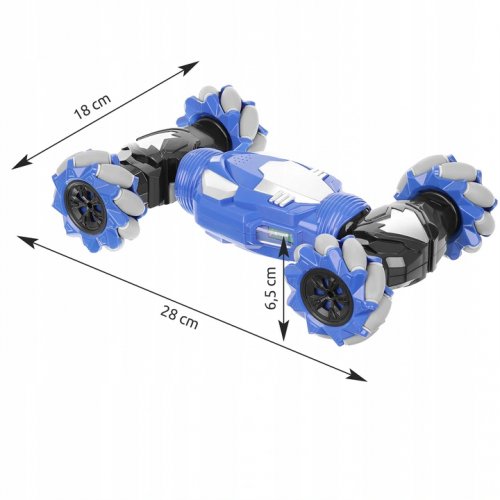 Kruzzel 11406 RC Auto ovládané prstomTwist 1:16 2,4GHz modrá