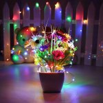 ISO 11396 Vianočný svietiaci struny Solárne 200 LED, multicolor 22m