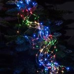 ISO 11348 Vánoční osvětlení vlasy anděla 200 LED, 9W multicolor 1.95 m 