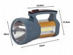 BAILONG TD5000C LED svítilna solární CREE XM-L L2, COB šedá