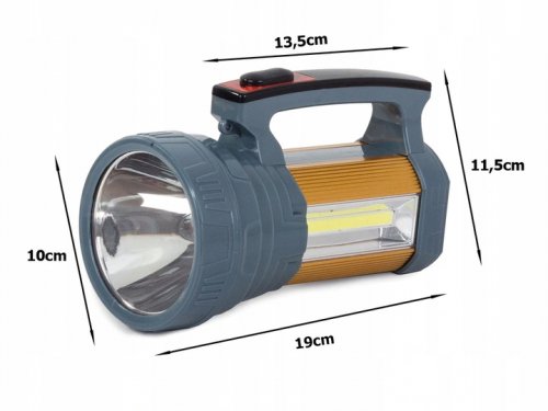 BAILONG TD5000C LED svítilna solární CREE XM-L L2, COB šedá