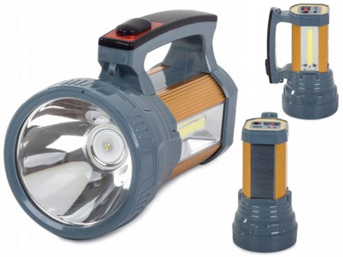 BAILONG TD5000C LED svítilna solární CREE XM-L L2, COB šedá