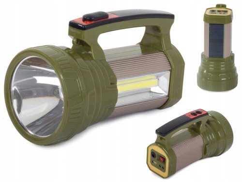 BAILONG TD5000C LED svietidlo solárne CREE XM-L L2, COB zelená