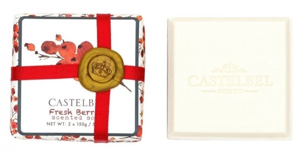 Castelbel Set vianočných mydiel - Fresh Berries, 2x150g