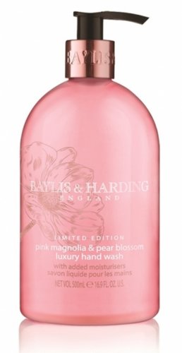 Baylis & Harding Tekuté mýdlo na ruce - Růžová magnólie a Hruškový květ, 500ml