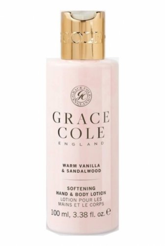 Grace Cole Hydratačné mlieko na ruky a telo cestovné - Warm Vanilla & Sandalwood, 100ml