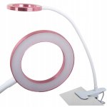 Verk 15754 Lampa s klipom USB 24 LED bielo ružová