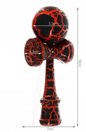 ISO Kendama - vonkajšia hra červená