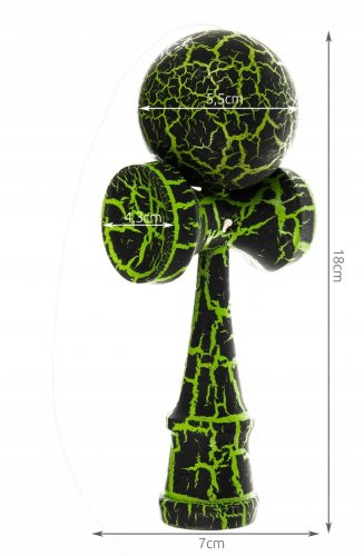 ISO Kendama - venkovní hra zelená