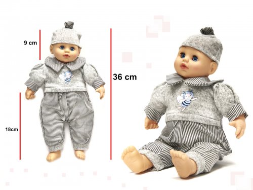 KIK Bábika Filip 36 cm so zvukmi