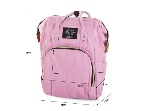 Verk 01496 Dámský městský batoh 2 v 1 růžový