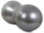 Verk 14285 Gymnastický míč tvarovaný 45 x 90 cm s pumpičkou stříbrný