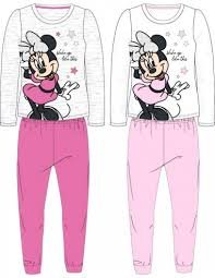 Javoli Detské dievčenské pyžamo Disney Minnie veľ. 134 tmavo ružovej